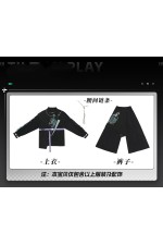 1/3 Delusion Genshin Impact Xiao Neo Chinese Workwear Black Outfit Cosplay Costume